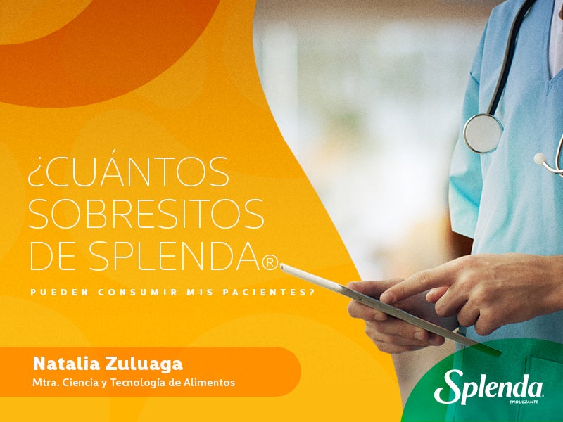 Sobres de Splenda que puede consumir tu paciente